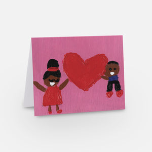 Love Greeting Card 5.5" x 4" Folded - Premium glossy