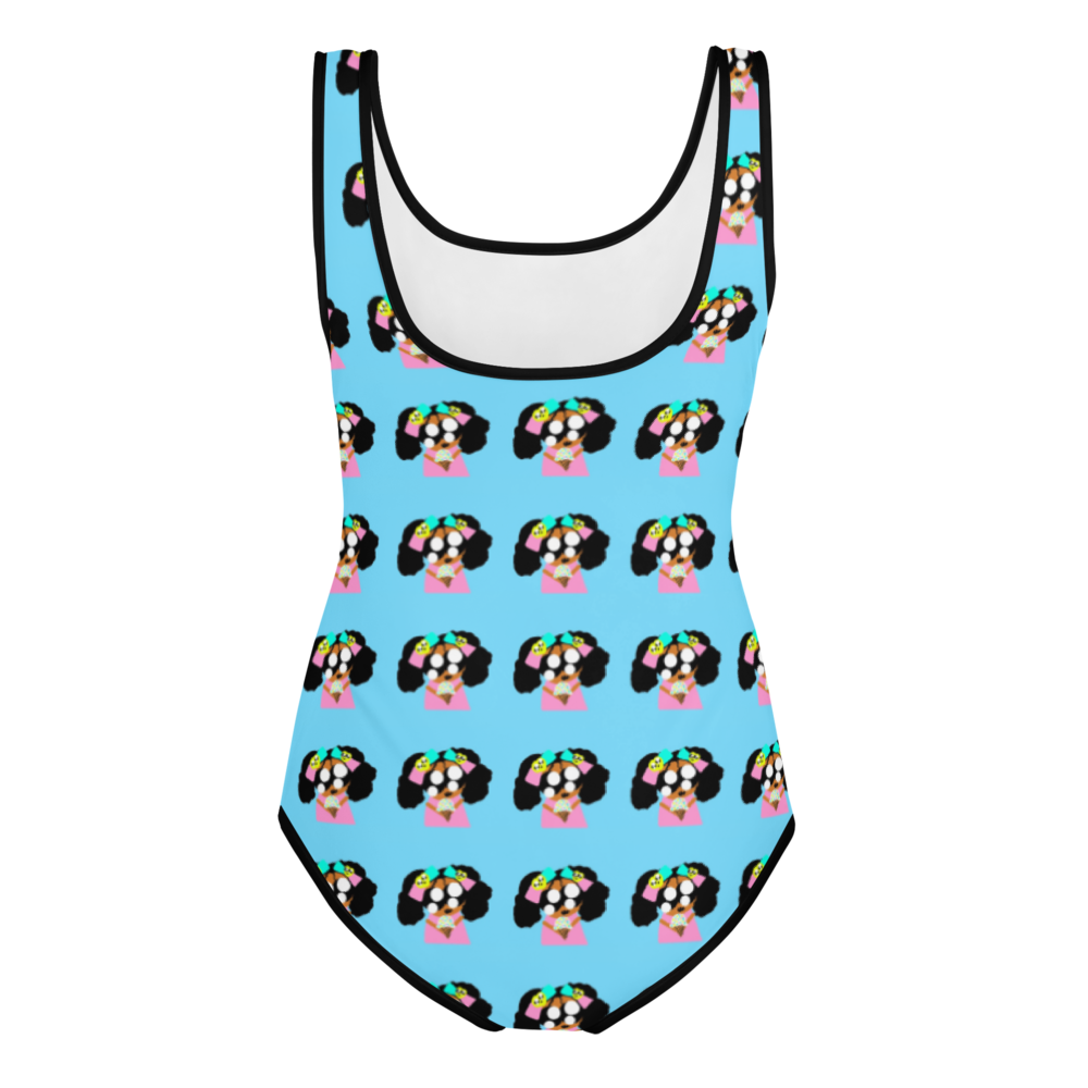 Ice Cream Girl All-Over Print Youth Swimsuit 8-20