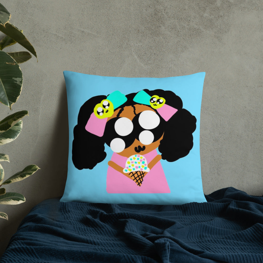 Ice Cream Girl - Basic Pillow