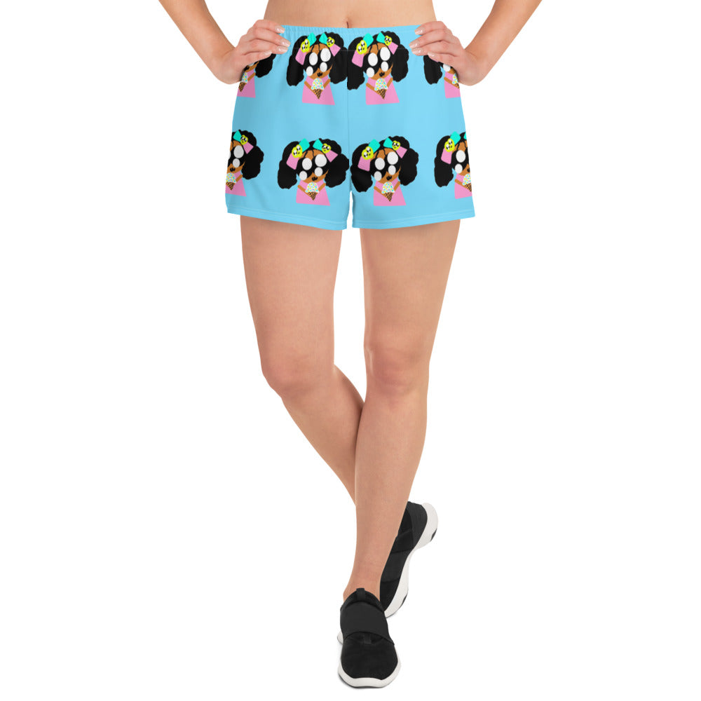 Ice Cream Girl - Women's Athletic Shorts