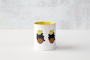 Basquiat King Royalty Mug with Color Inside