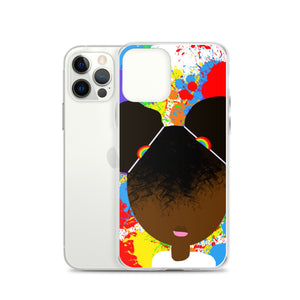 Rainbow Splatter Sistah iPhone Case