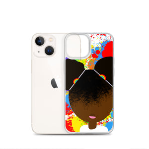 Rainbow Splatter Sistah iPhone Case
