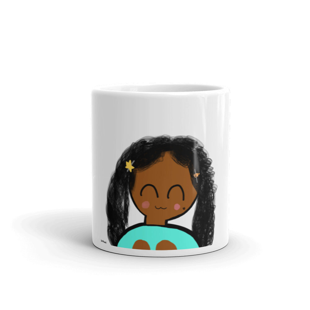 Boba Girl #1 White Glossy Mug