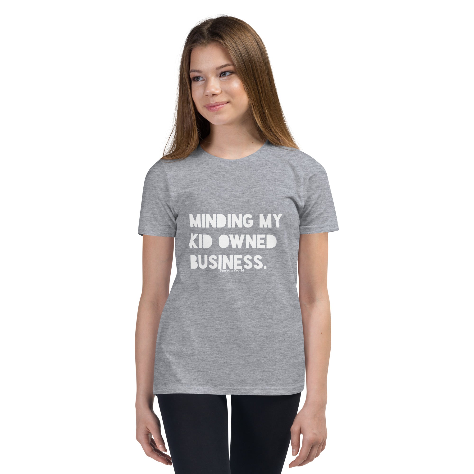 Minding My Kid Owned Business Youth Short Sleeve T-Shirt