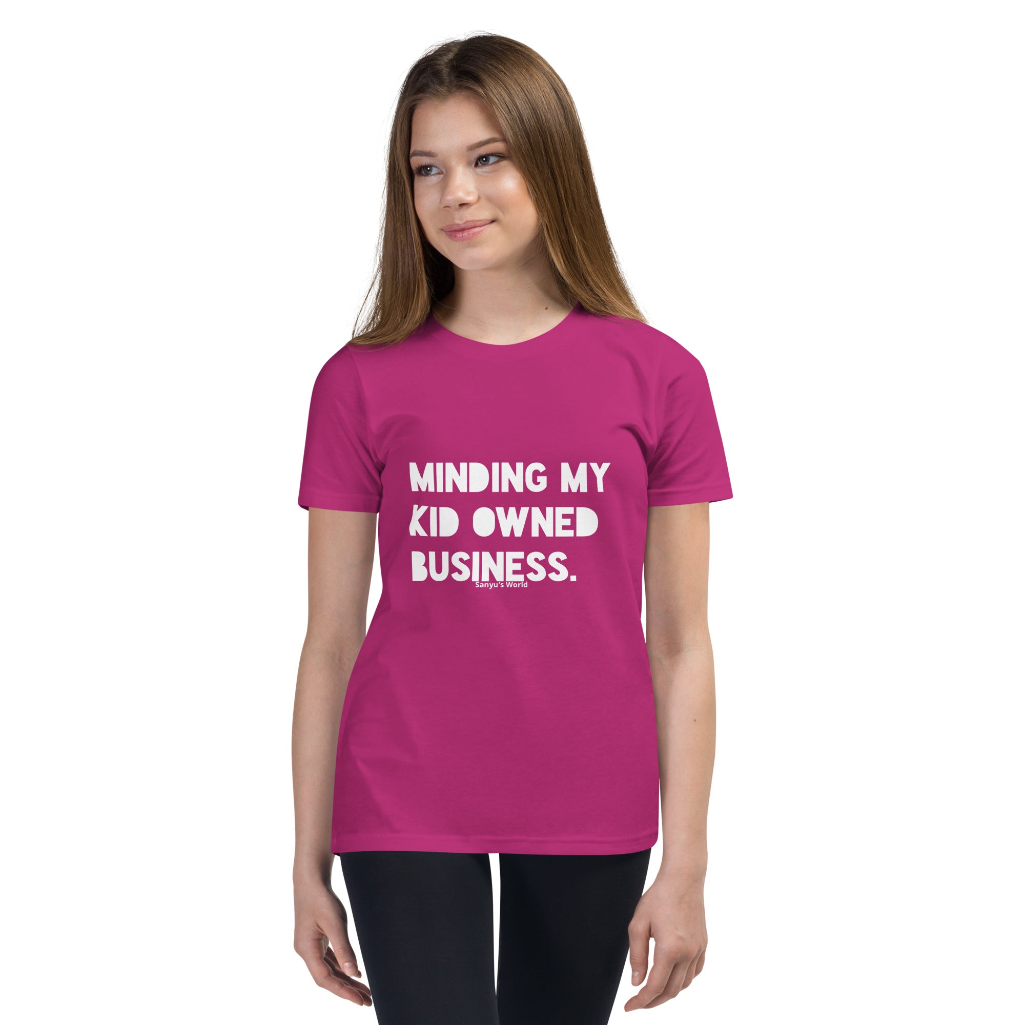 Minding My Kid Owned Business Youth Short Sleeve T-Shirt
